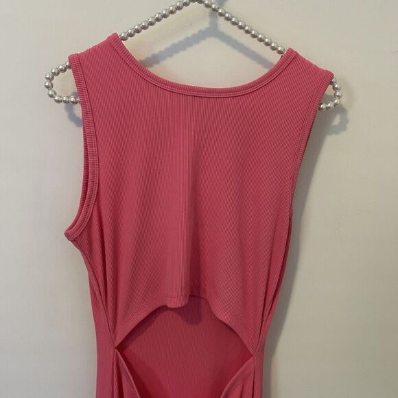 PRETTYGARDEN Dress Womens Medium Sleeveless Ribbed Cutout Maxi Summer Trendy - Picture 4 of 10